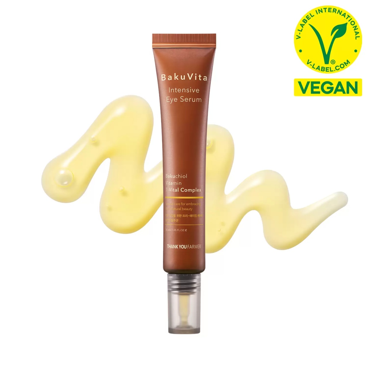 Ser pentru zona ochilor BakuVita Intensive Eye Serum, 30 ml, Thank You Farmer