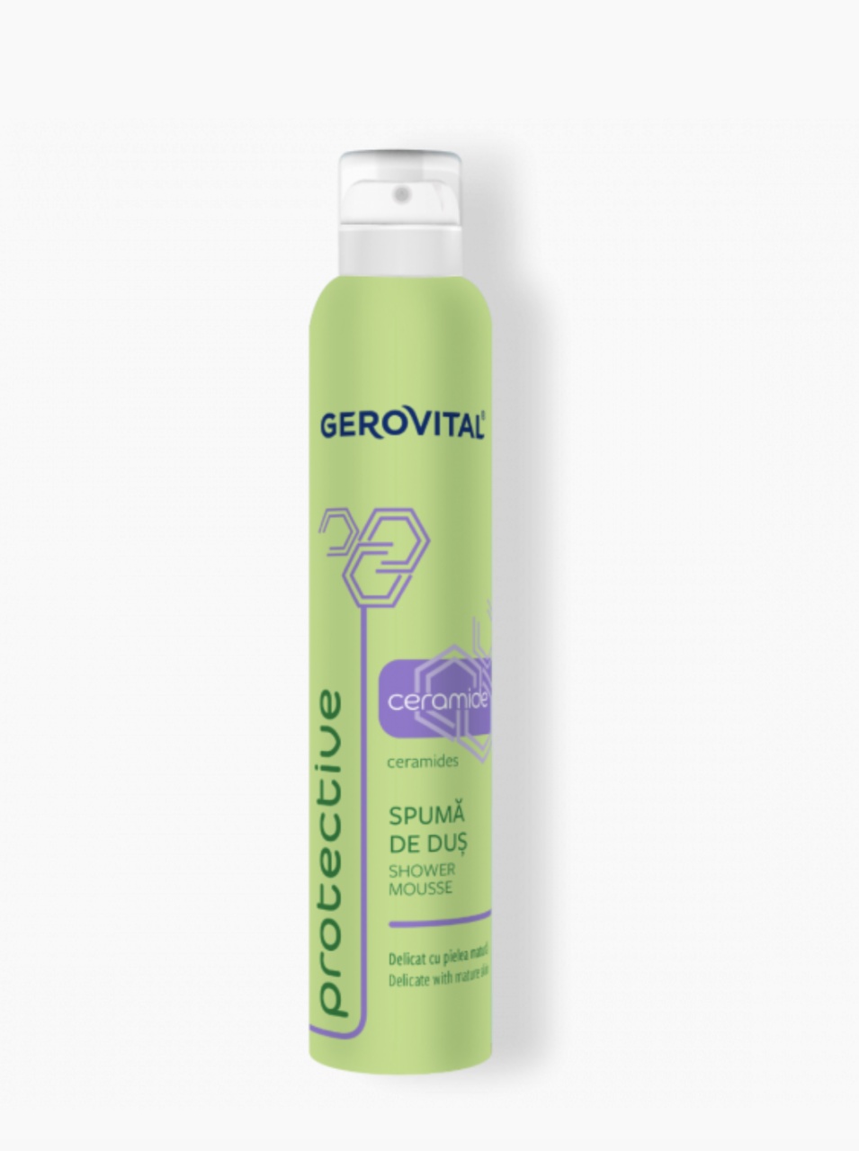 Spuma de dus cu ceramide, 200ml, 3801, Gerovital