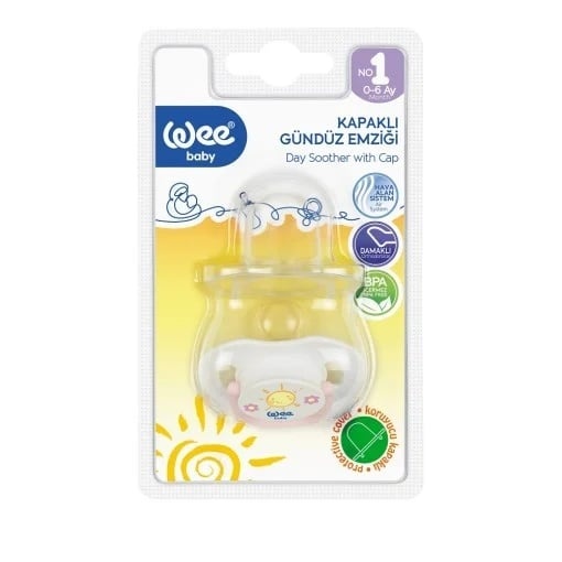 Suzeta din silicon ortodontică pentru somn, 0–6 luni, cod 781, Wee Baby