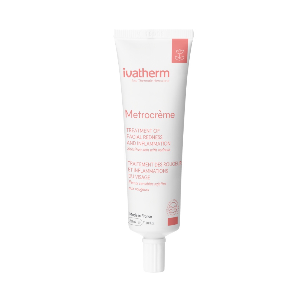 Tratamentul rosetei cutanate si al inflamatiei fetei Metrocreme SPF15, 30ml, Ivatherm