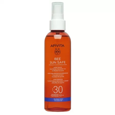 Ulei bronzant SPF30 Bee Sun Safe, 200 ml, Apivita