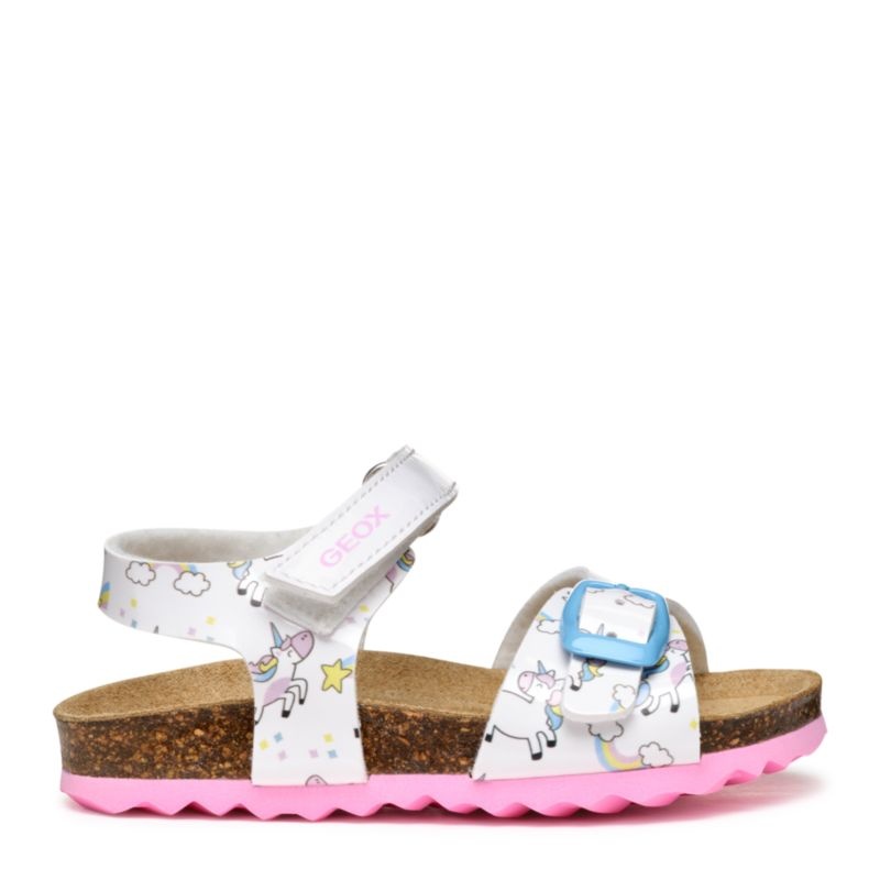 Sandale fete Chalki Girl White