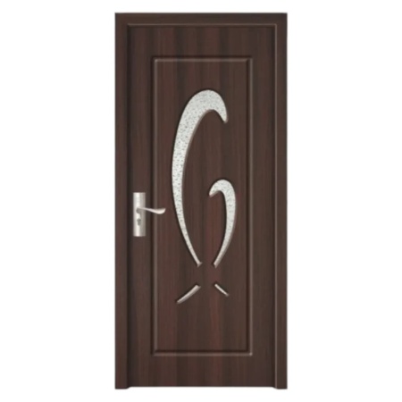 Usa Interior din MDF Novo Doors ND219, Cadru din Lemn Masiv, Geam Sablat, KIT COMPLET, Toc , Manere si balamale incluse (Culoare: Wenge, Dimensiune: 70 cm, Maner: Patrat negru inchidere magnetica, Toc: Fix)