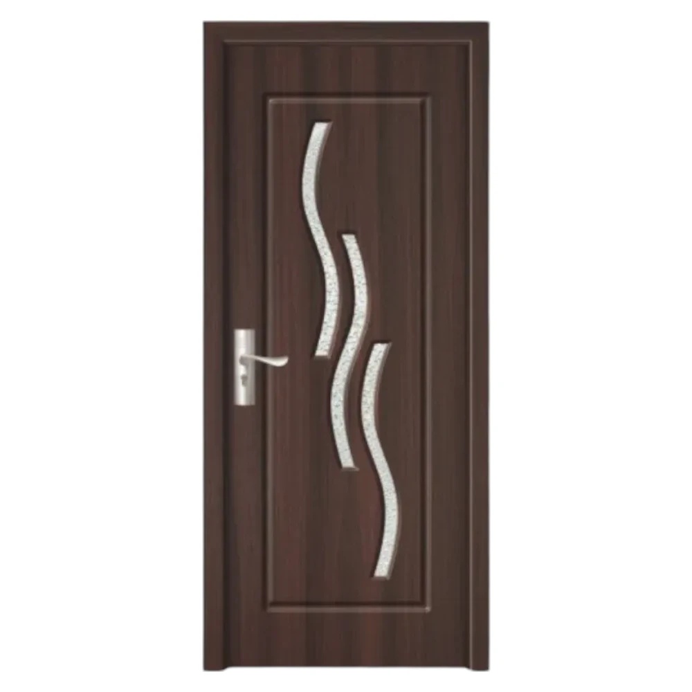 Usa Interior din MDF Novo Doors ND14, Cadru din Lemn Masiv, Geam Sablat, KIT COMPLET, Toc , Manere si balamale incluse (Culoare: Wenge, Dimensiune: 70 cm, Toc: Reglabil 30 cm, Maner: Patrat auriu inchidere magnetica)