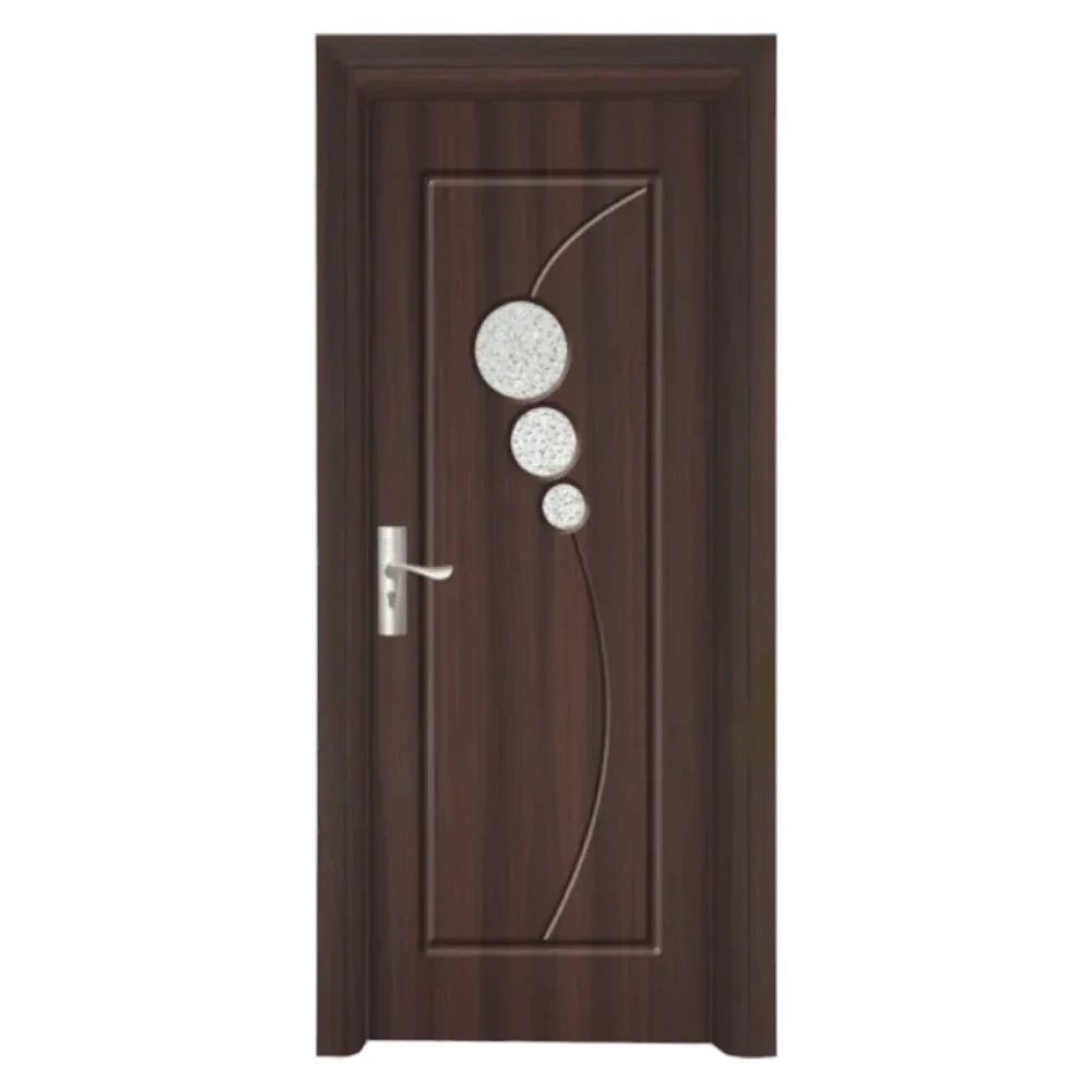 Usa Interior din MDF Novo Doors ND17, Cadru din Lemn Masiv, Geam Sablat, KIT COMPLET, Toc , Manere si balamale incluse (Culoare: Wenge, Dimensiune: 60 cm, Toc: Reglabil 30 cm, Maner: Patrat auriu inchidere magnetica)
