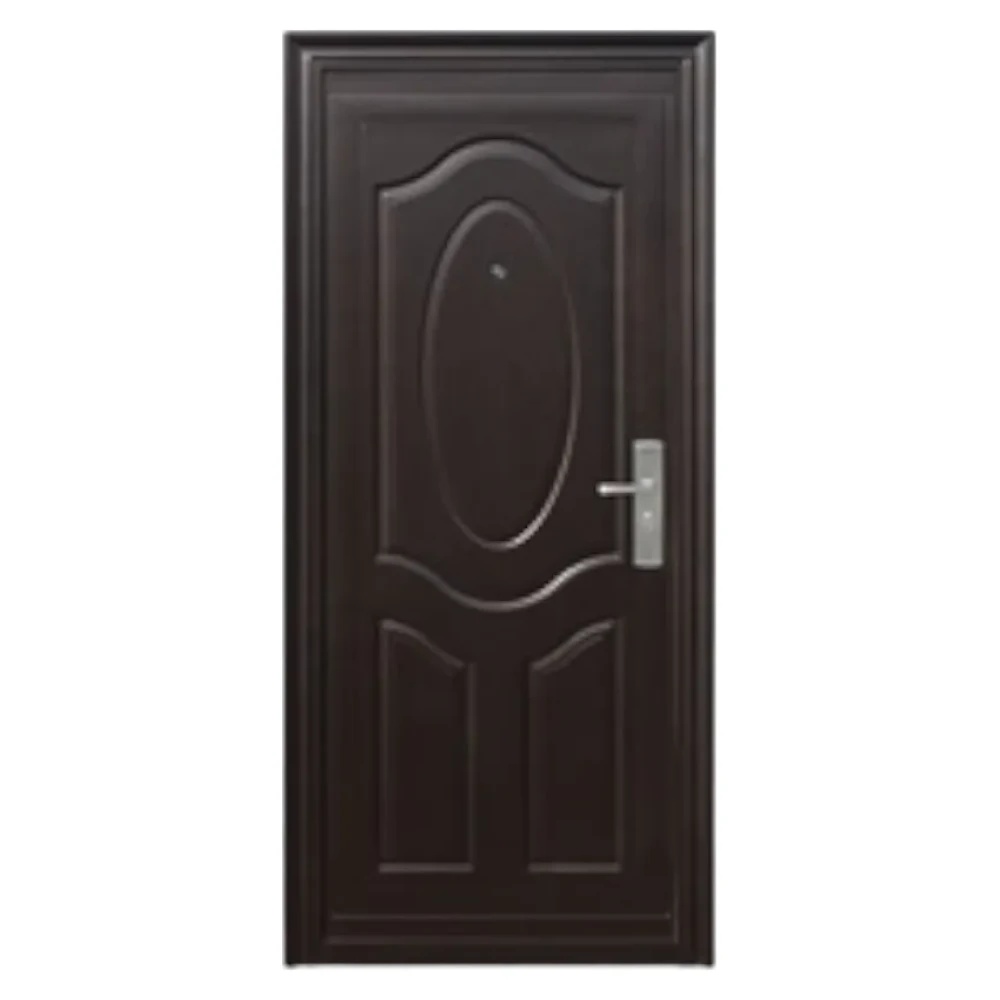 Usa metalica de exterior cu izolatie si vizor Novo Doors ND141 ,deschidere stanga dreapta, 1 yala, dimensiuni multiple,tabla 0.5 mm, balamale si clanta incluse, toc de 7 centimetri, pentru case (Sens deschidere: Stanga, Orientare deschidere: ...