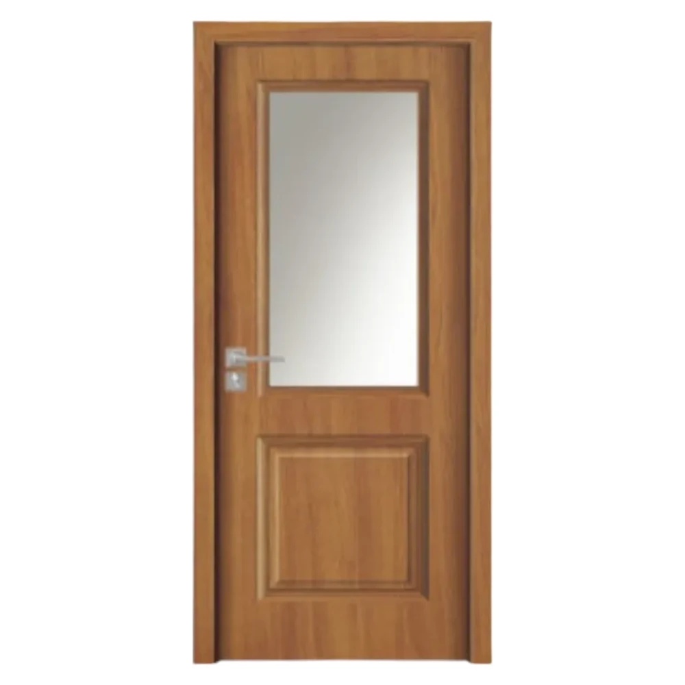 Usa Interior din MDF Novo Doors ND10 LUX PREMIUM, Cadru din Lemn Masiv, KIT COMPLET, Toc Reglabil de 10 CM INCLUS, Plinta pe Ambele Parti (Culoare: Stejar Auriu, Dimensiune: 70 cm, Toc: Reglabil 10 cm, Maner: Patrat auriu inchidere magnetica)