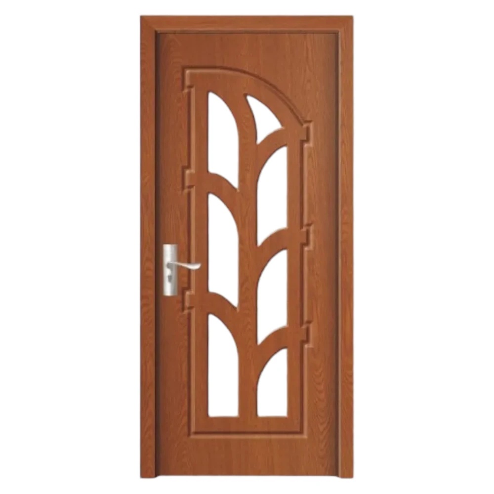 Usa Interior din MDF Novo Doors ND308, Cadru din Lemn Masiv, Geam Sablat, KIT COMPLET, Toc , Manere si balamale incluse (Culoare: Stejar Auriu, Dimensiune: 60 cm, Toc: Reglabil 30 cm, Maner: Patrat auriu inchidere magnetica)