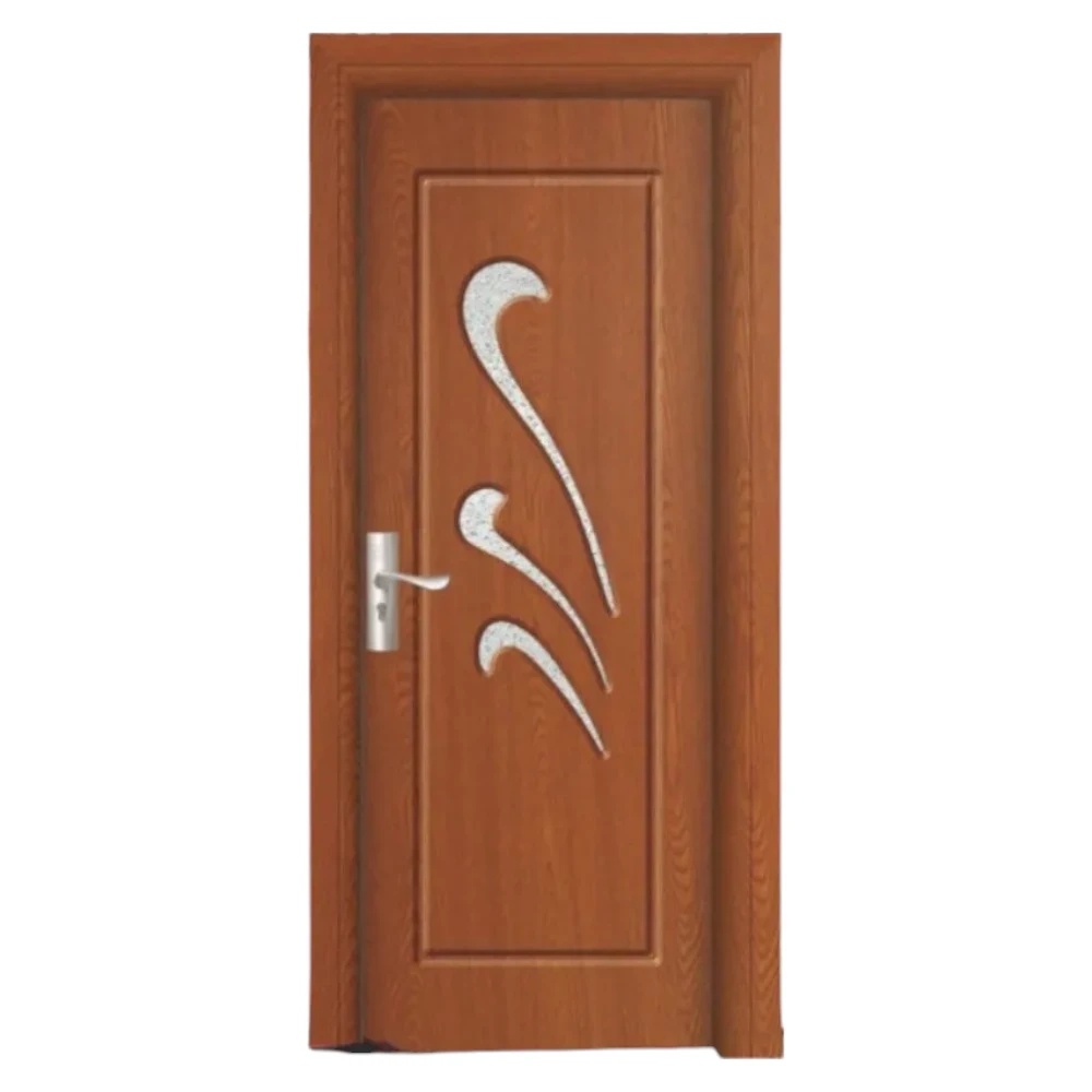 Usa Interior din MDF Novo Doors ND231, Cadru din Lemn Masiv, Geam Sablat, KIT COMPLET, Toc , Manere si balamale incluse (Culoare: Stejar Auriu, Dimensiune: 60 cm, Toc: Fix, Maner: Patrat auriu inchidere magnetica)