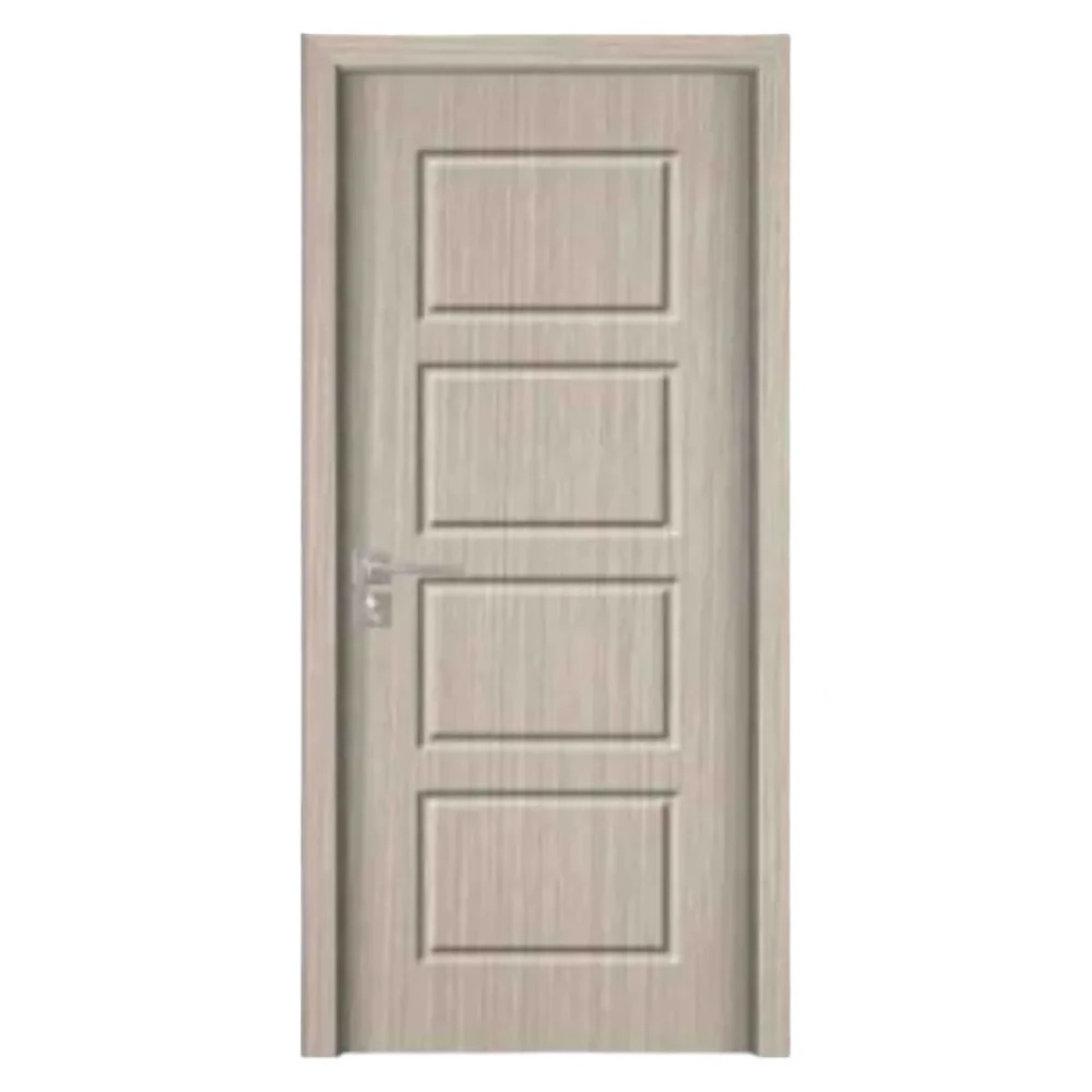 Usa Interior din MDF Novo Doors ND82, Cadru din Lemn Masiv, KIT COMPLET, Toc , Manere si balamale incluse (Culoare: Gri deschis, Dimensiune: 60 cm, Toc: Reglabil 10 cm, Maner: Patrat auriu inchidere magnetica)