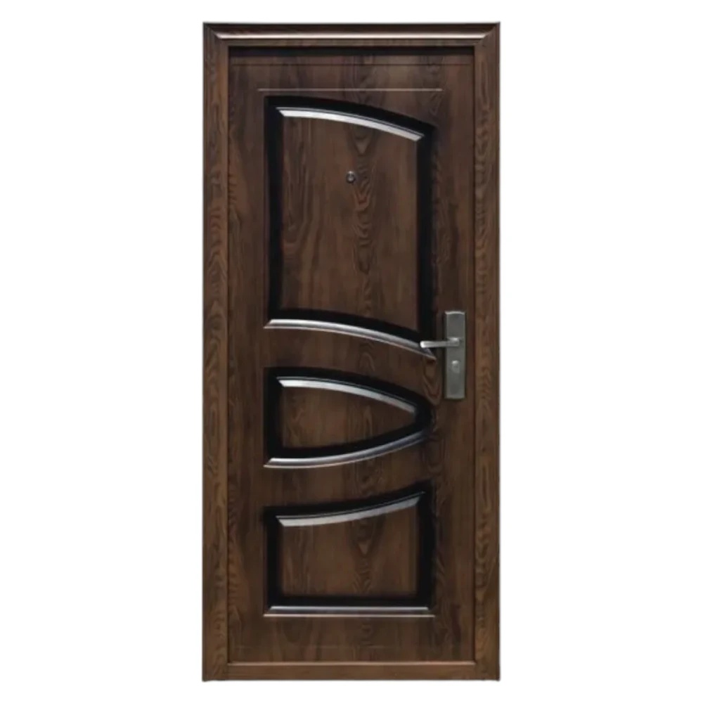 Usa metalica de exterior cu izolatie si vizor Novo Doors ND6002 ,deschidere stanga dreapta, 1 yala, dimensiuni multiple,tabla 0.5 mm, balamale si clanta incluse, toc de 7 centimetri, pentru case (Sens deschidere: Stanga)