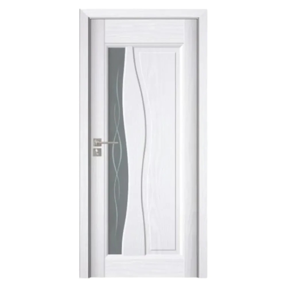 Usa Interior din MDF Novo Doors ND07 LUX PREMIUM, Cadru din Lemn Masiv, KIT COMPLET, Toc Reglabil de 10 CM INCLUS, Plinta pe Ambele Parti (Culoare: Alb, Dimensiune: 70 cm, Maner: Patrat negru inchidere magnetica, Toc: Reglabil 10 cm)