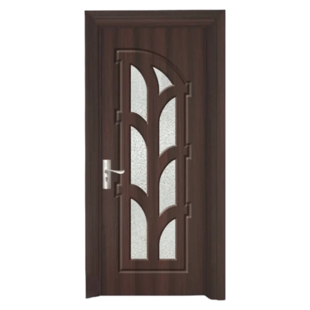Mărește imaginea pentru Usa Interior din MDF Novo Doors ND308, Cadru din Lemn Masiv, Geam Sablat, KIT COMPLET, Toc , Manere si balamale incluse (Culoare: Wenge, Dimensiune: 70 cm, Maner: Standard, Toc: Reglabil 30 cm)