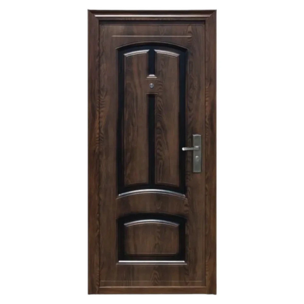 Usa metalica de exterior cu izolatie si vizor Novo Doors ND6001 ,deschidere stanga dreapta, 1 yala, dimensiuni multiple,tabla 0.5 mm, balamale si clanta incluse, toc de 7 centimetri, pentru case (Sens deschidere: Stanga)