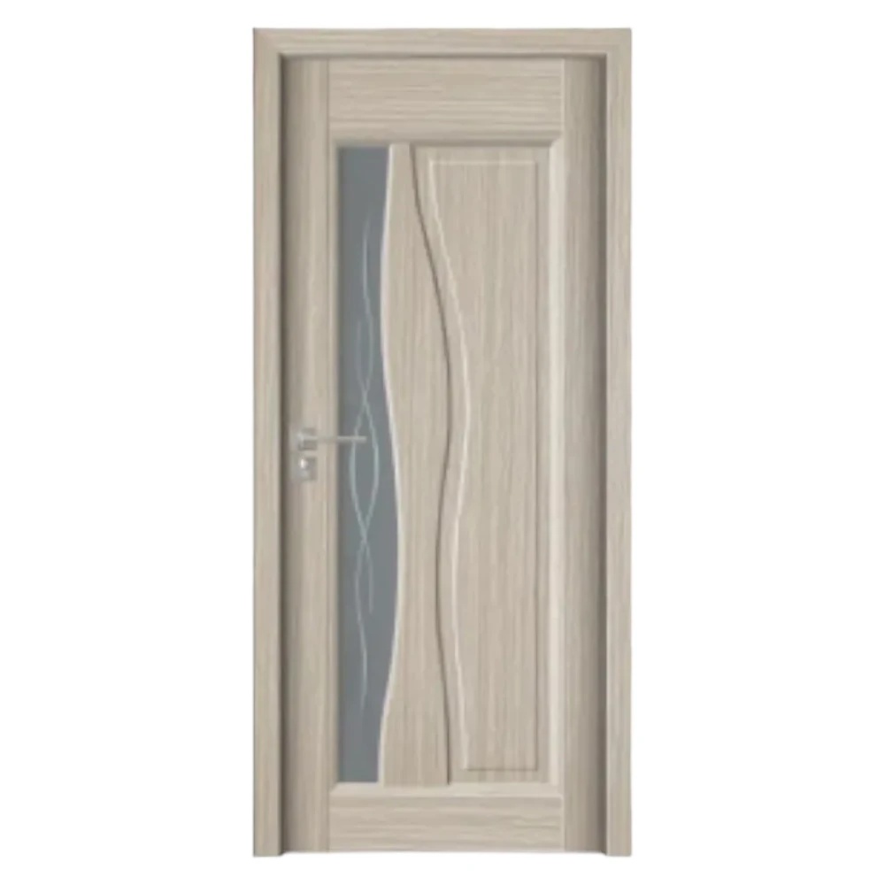 Usa Interior din MDF Novo Doors ND07 LUX PREMIUM, Cadru din Lemn Masiv, KIT COMPLET, Toc Reglabil de 10 CM INCLUS, Plinta pe Ambele Parti (Culoare: Gri, Dimensiune: 70 cm, Toc: Reglabil 30 cm, Maner: Patrat auriu inchidere magnetica)