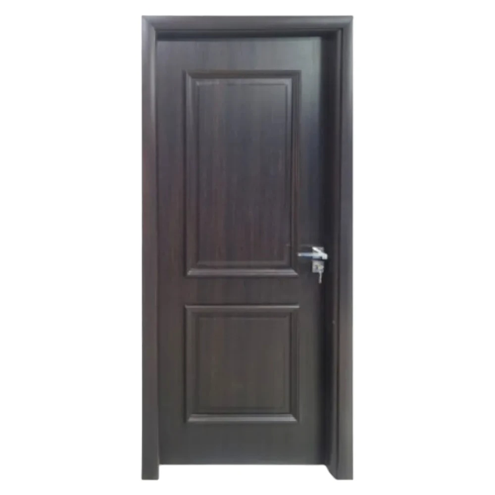 Usa Interior din MDF Novo Doors ND09 LUX PREMIUM, Cadru din Lemn Masiv, KIT COMPLET, Toc Reglabil de 10 CM INCLUS, Plinta pe Ambele Parti (Culoare: Wenge, Dimensiune: 70 cm, Toc: Reglabil 30 cm, Maner: Patrat auriu inchidere magnetica)
