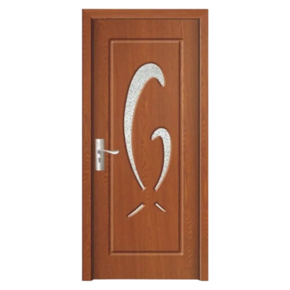 Usa Interior din MDF Novo Doors ND219, Cadru din Lemn Masiv, Geam Sablat, KIT COMPLET, Toc , Manere si balamale incluse (Culoare: Stejar Auriu, Dimensiune: 70 cm, Toc: Reglabil 10 cm, Maner: Patrat auriu inchidere magnetica)