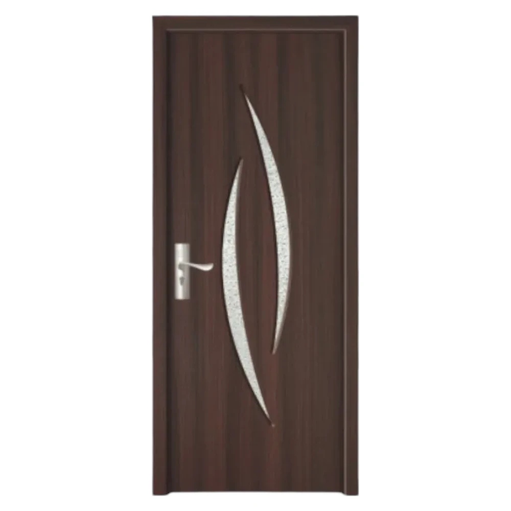 Usa Interior din MDF Novo Doors ND100, Cadru din Lemn Masiv, Geam Sablat, KIT COMPLET, Toc , Manere si balamale incluse (Culoare: Wenge, Dimensiune: 60 cm, Toc: Reglabil 30 cm, Maner: Patrat auriu inchidere magnetica)