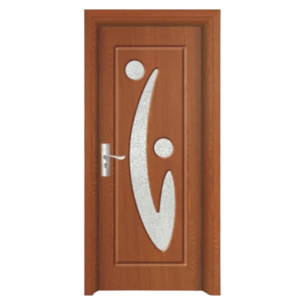 Usa Interior din MDF Novo Doors ND70, Cadru din Lemn Masiv, Geam Sablat, KIT COMPLET, Toc , Manere si balamale incluse (Culoare: Stejar Auriu, Dimensiune: 60 cm, Toc: Reglabil 30 cm, Maner: Patrat auriu inchidere magnetica)