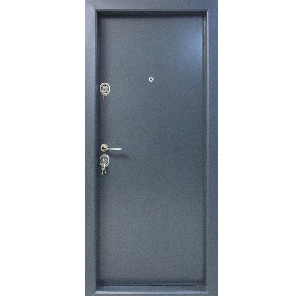 Usa metalica de exterior cu izolatie si vizor Novo Doors NDS13, Din compozit, 2 yale, Kit complet, Pentru case, Gri antracit (Dimensiune: 98 cm, Sens deschidere: Dreapta)