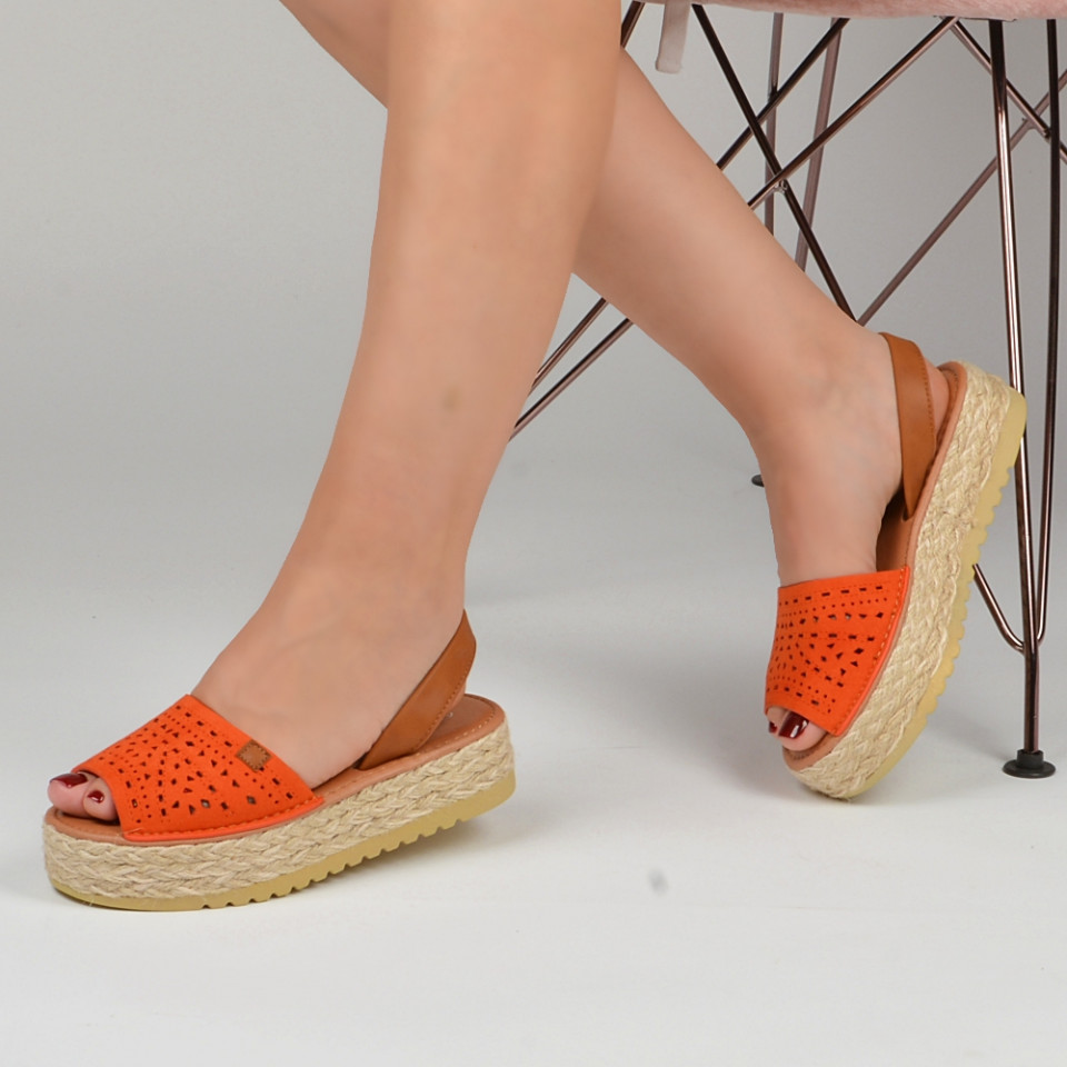 Espadrile Dama Elis Orange