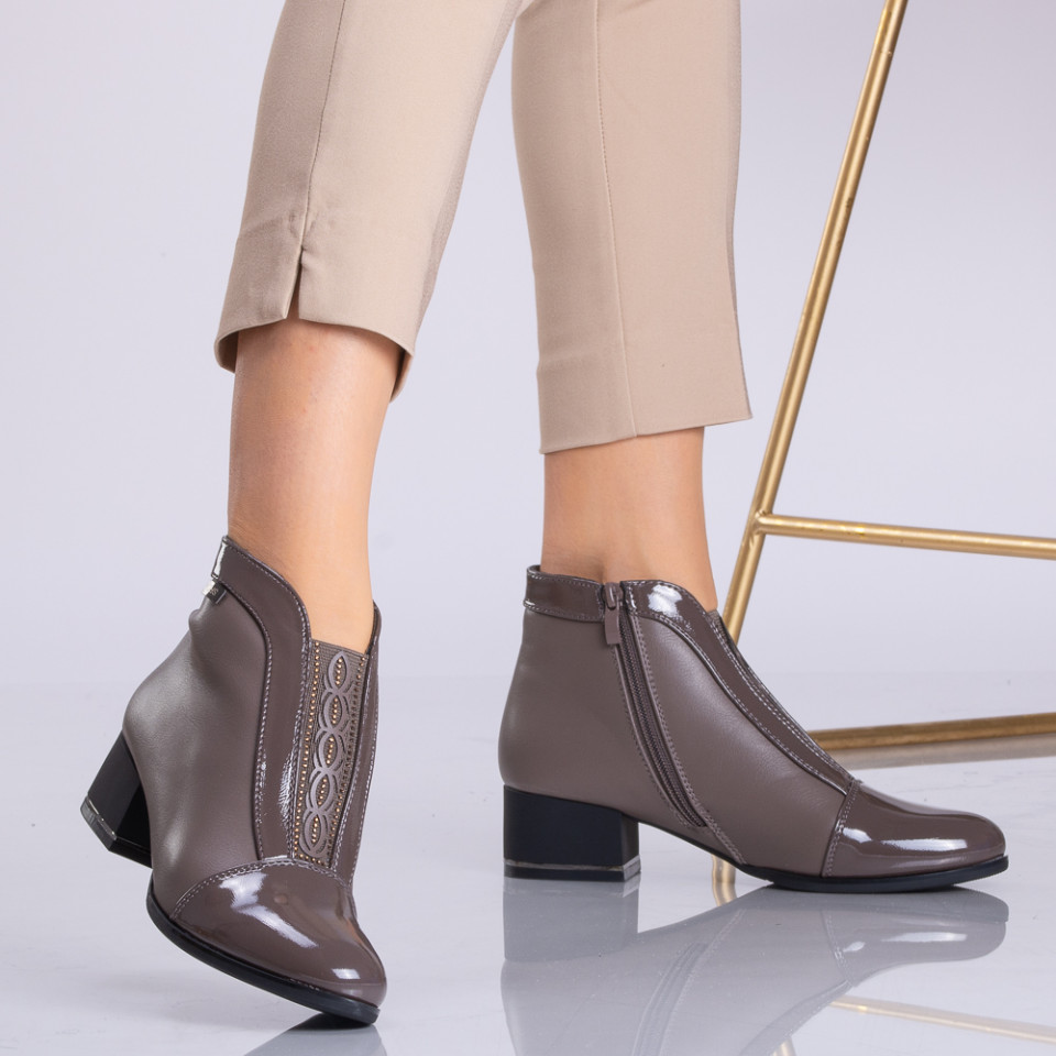 Botine Hermina 2 Gri - 2 | YEO