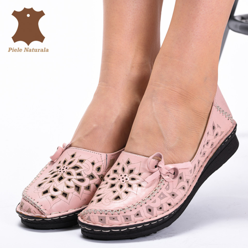 Pantofi Dama Piele Naturala Rony Roz