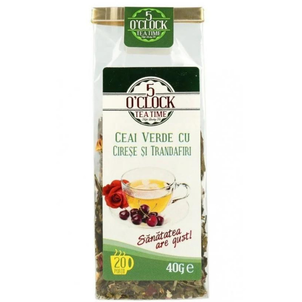 Ceai verde cu cirese si trandafiri 40g