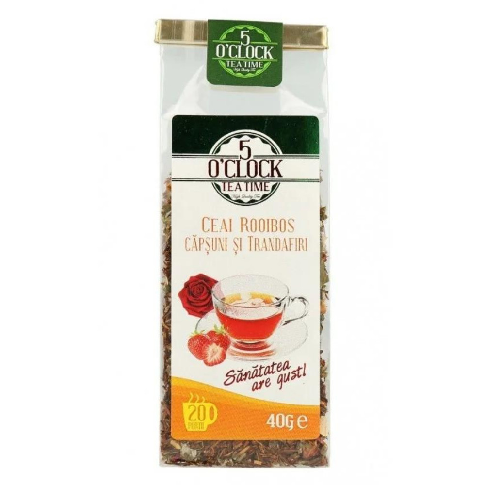 Rooibos capsuni si trandafiri 40g