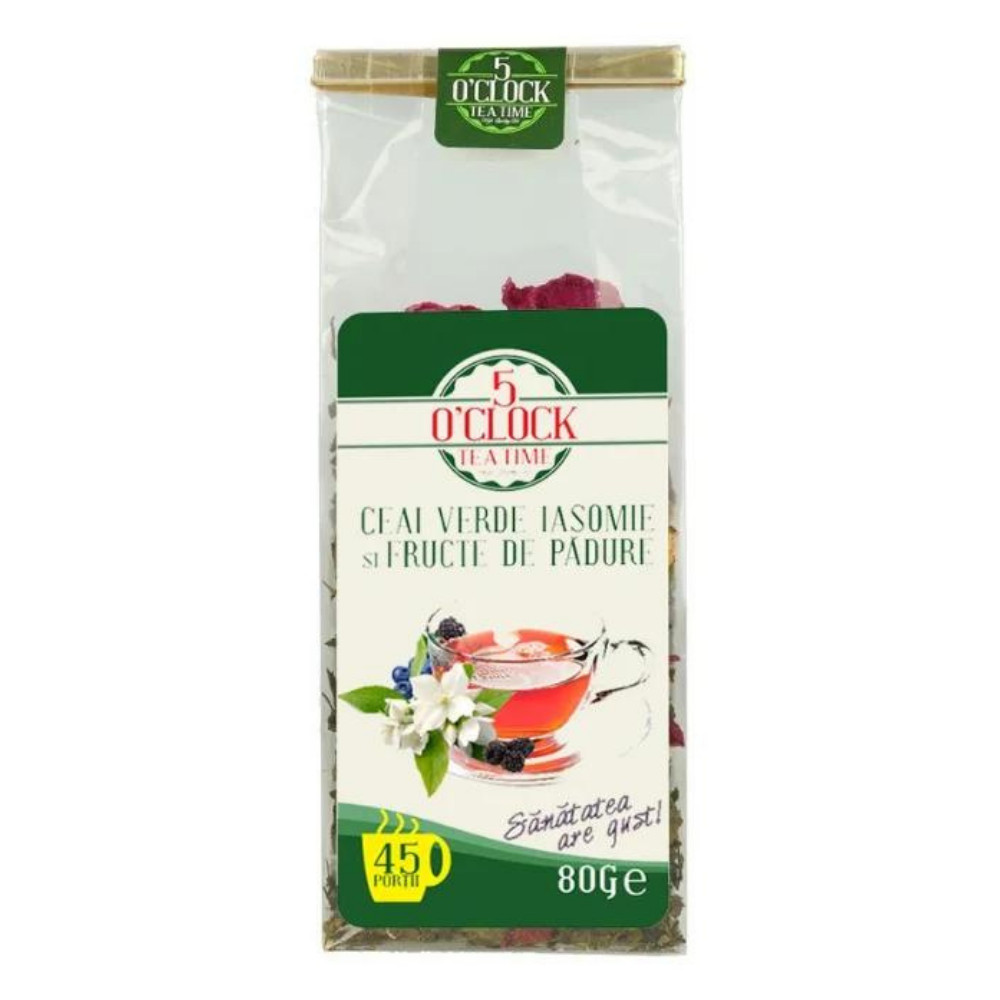 5 o' clock verde iasomie si fructe padure 80g