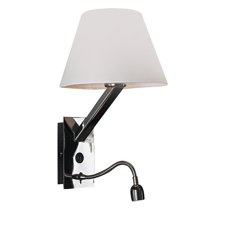 Aplica de perete cu reader LED Orlando crom/ alb 5103WA/WH MX