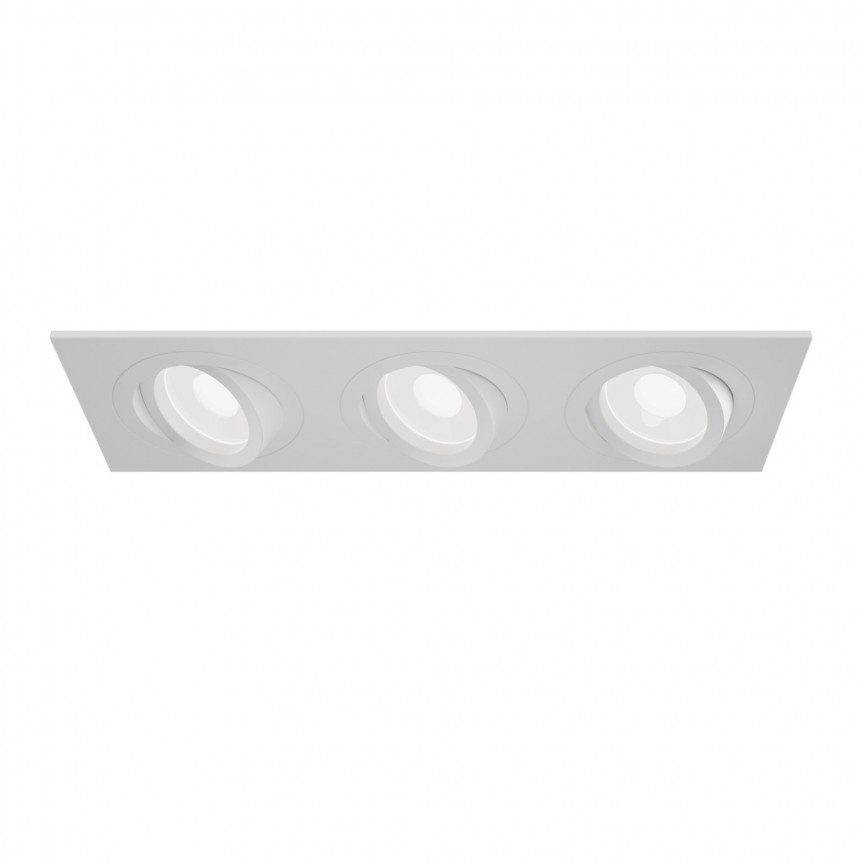 Corp incastrabil cu 3 spoturi directionabile Atom alb MY-DL024-2-03W