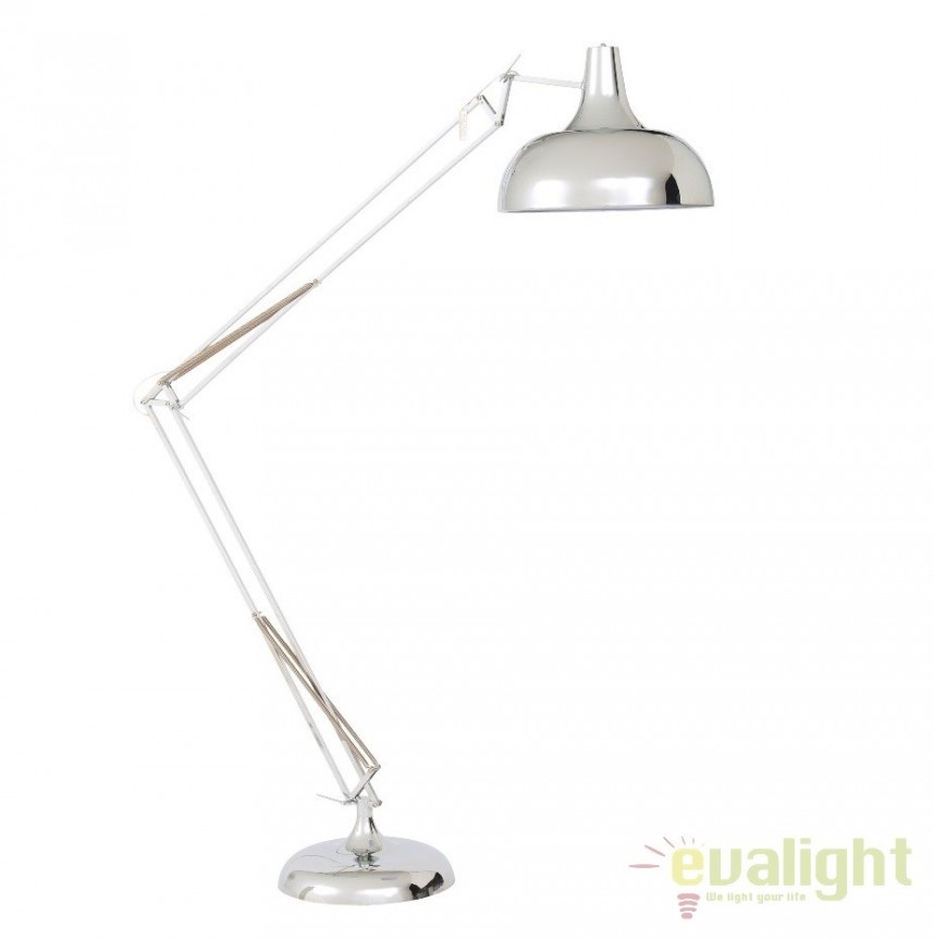 Lampadar, lampa de podea moderna, brat articulat, finisaj cromat, GIANT-XL-CR MUNO Design