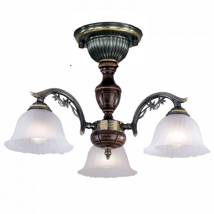 Lustra aplicata cu 3 brate design italian din alama cu lemn 2700