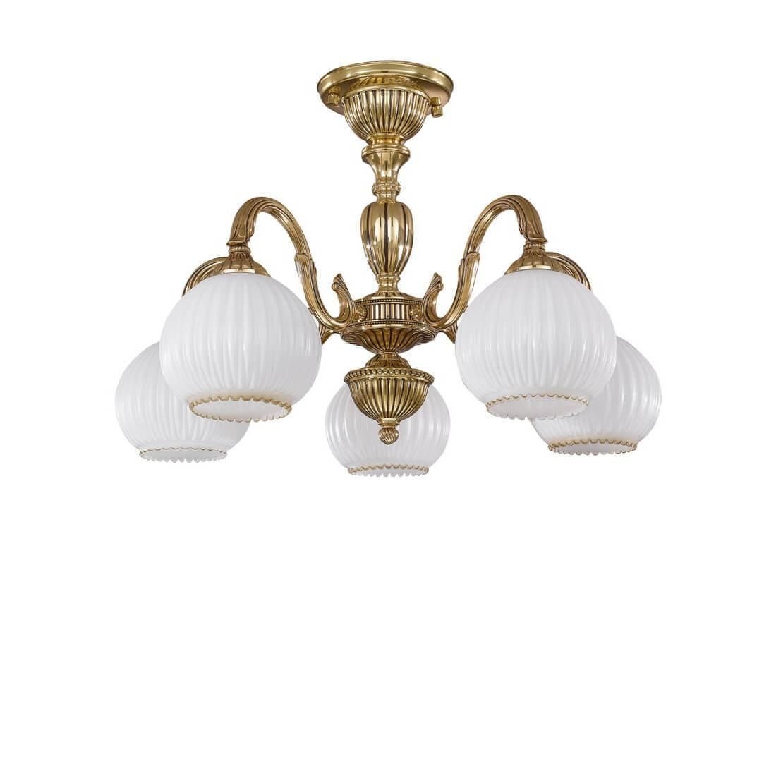 Lustra aplicata cu 5 brate din alama design italian 9300