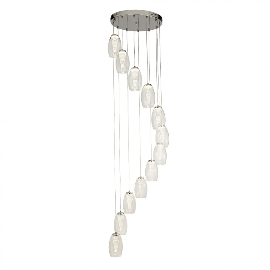 Lustra LED suspendata design XXL Cyclone 12L 97291-12CL SRT
