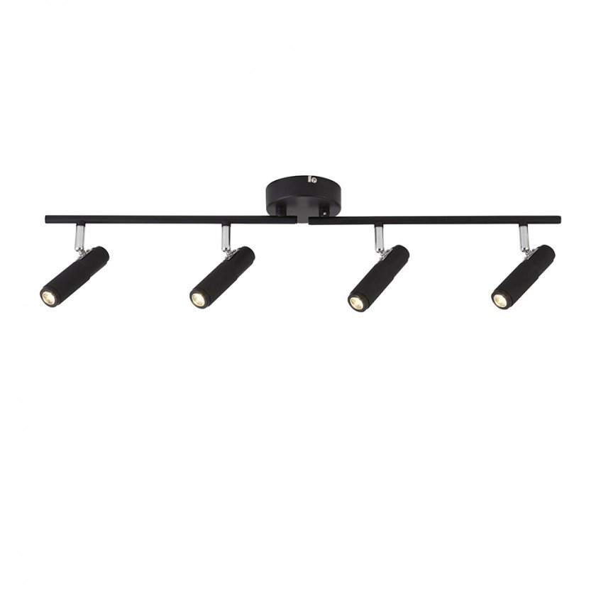 Lustra moderna cu 4 spoturi LED orientabile HANDLEBAR 71201-4BK SRT