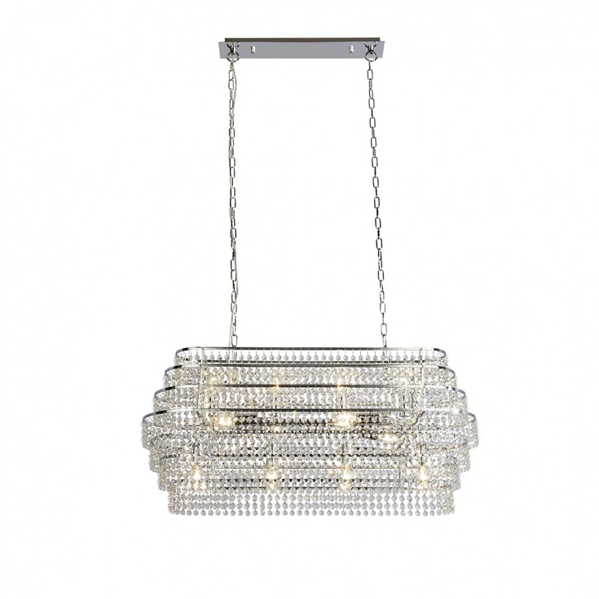 Lustra suspendata design elegant de lux RENE 4512-12CC SRT