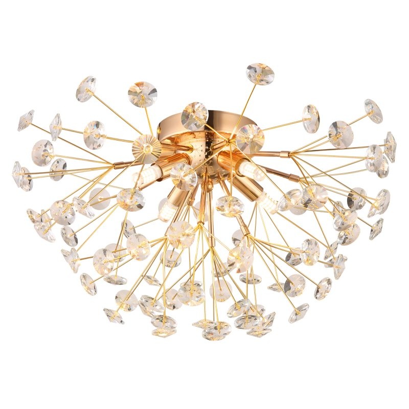 Plafoniera design elegant KATRINA 45cm auriu 64135D GL