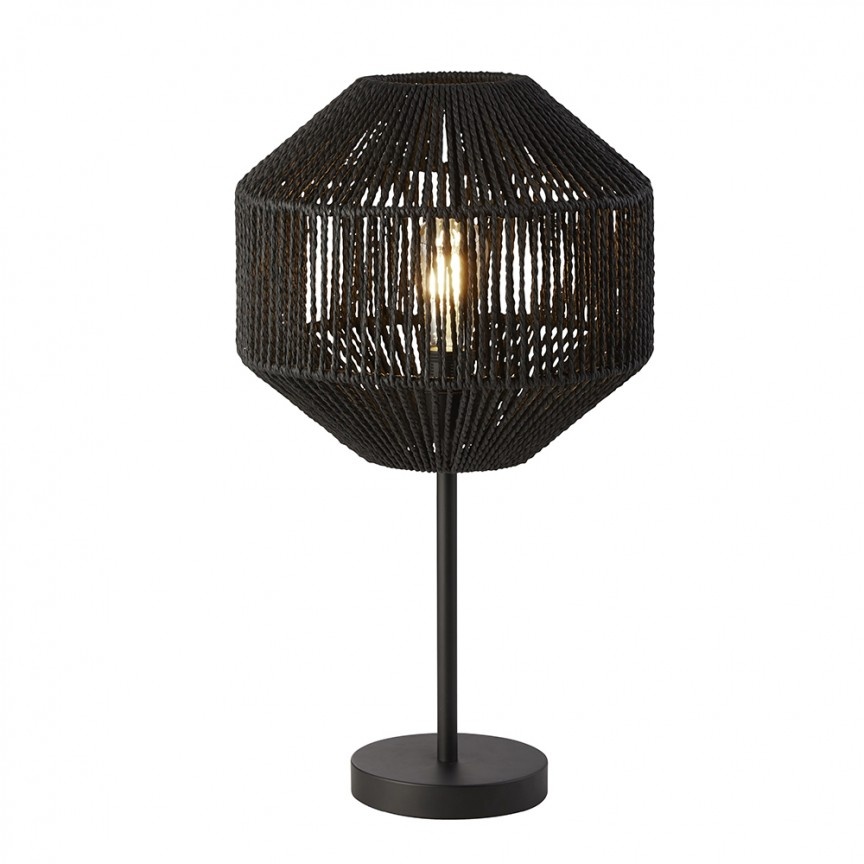 Veioza / Lampa de masa modena Wicker EU11201-1BK SRT