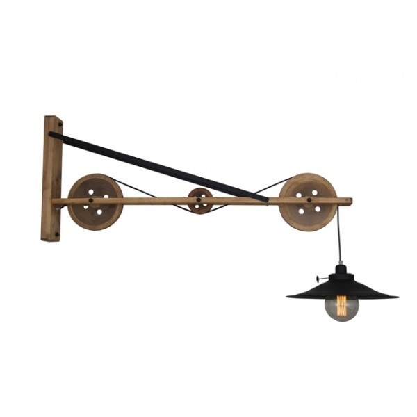Aplica de perete design rustic-industrial HL-318W-1S3 MELKOR 77-3185 HL