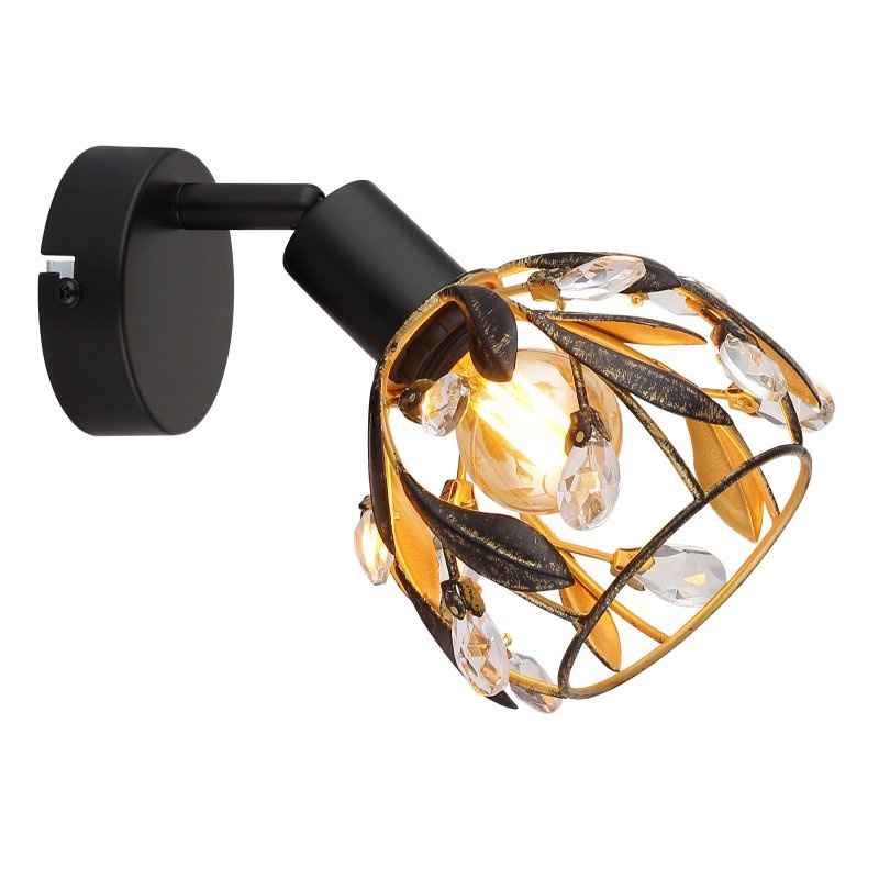 Aplica MIKA neagra din metal pentru hol