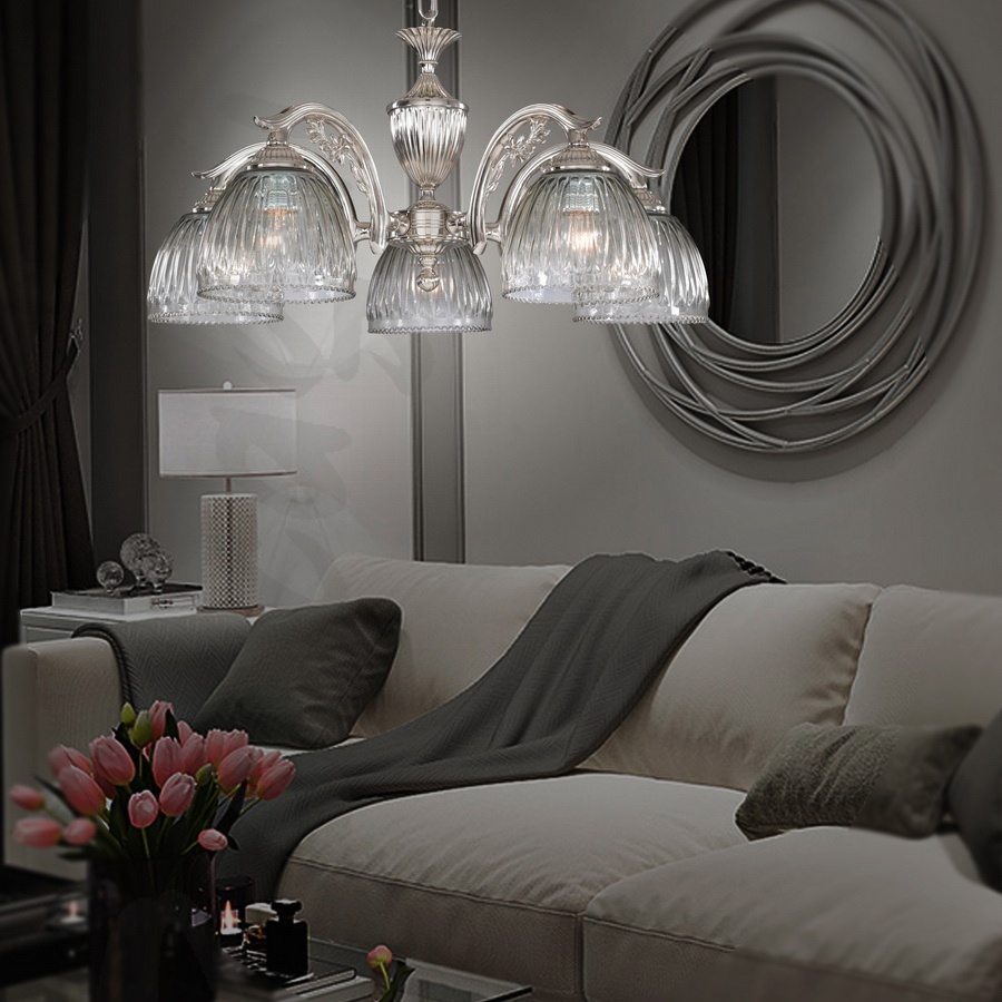 Candelabru cu 5 brate design italian 9800