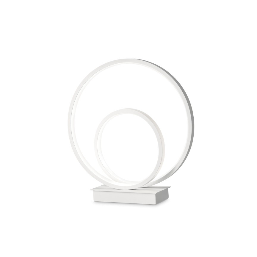 Lampa de masa LED design modern circular OZ TL ON-OFF BIANCO