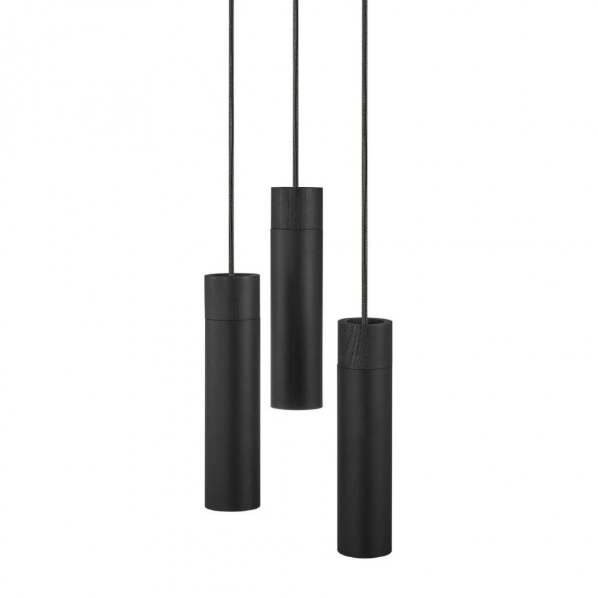 Lustra cu 3 pendule stil minimalist design nordic Tilo negru 2010473003 NL
