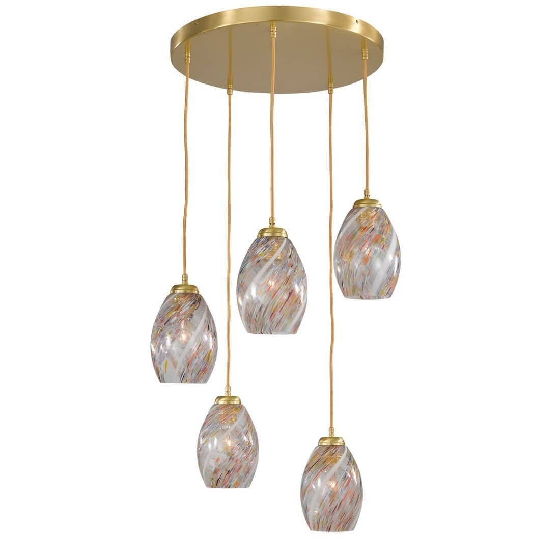 Lustra moderna cu 5 pendule design italian 10034 multicolor