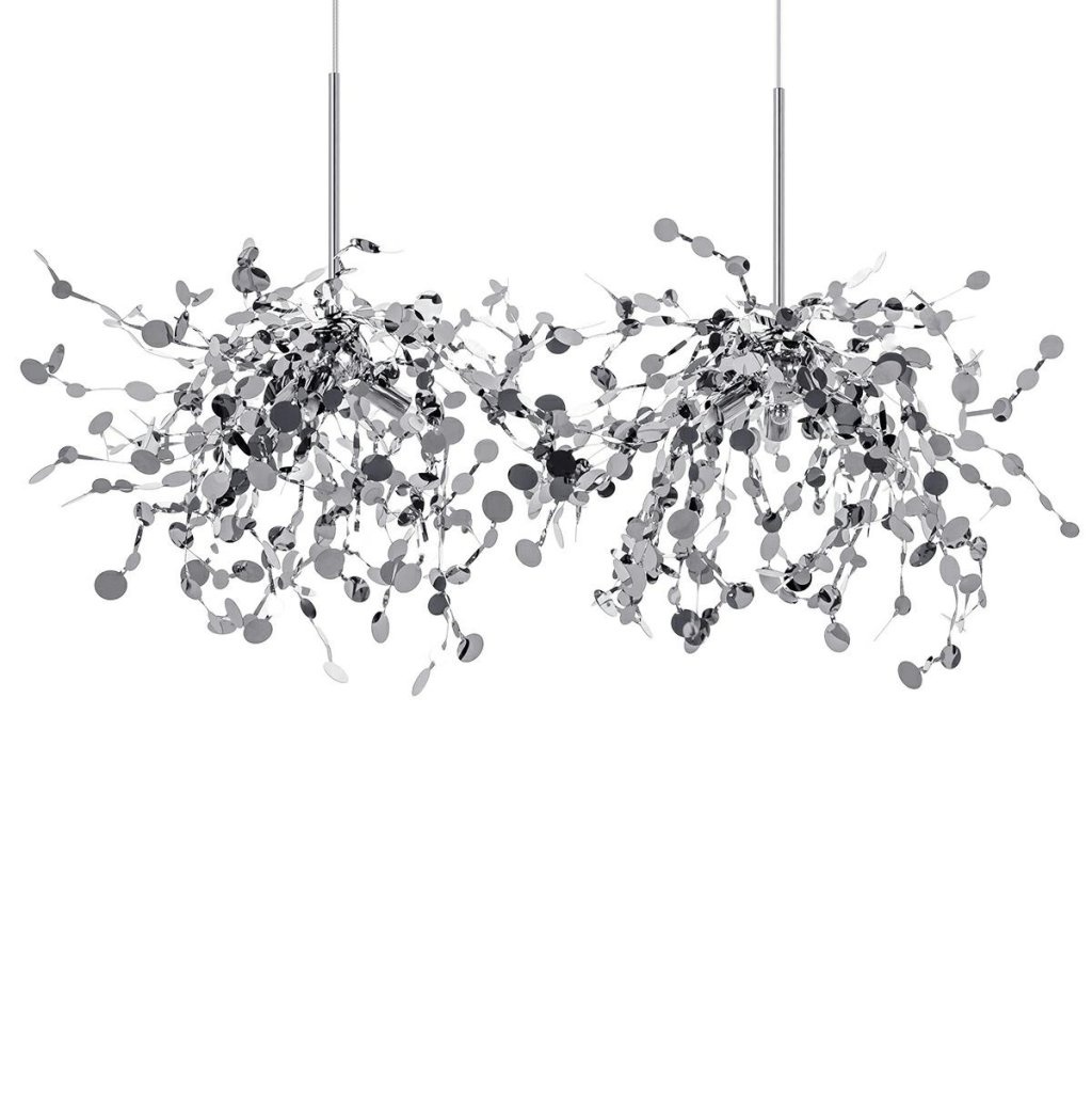 Lustra moderna design deosebit Monede 2 crom