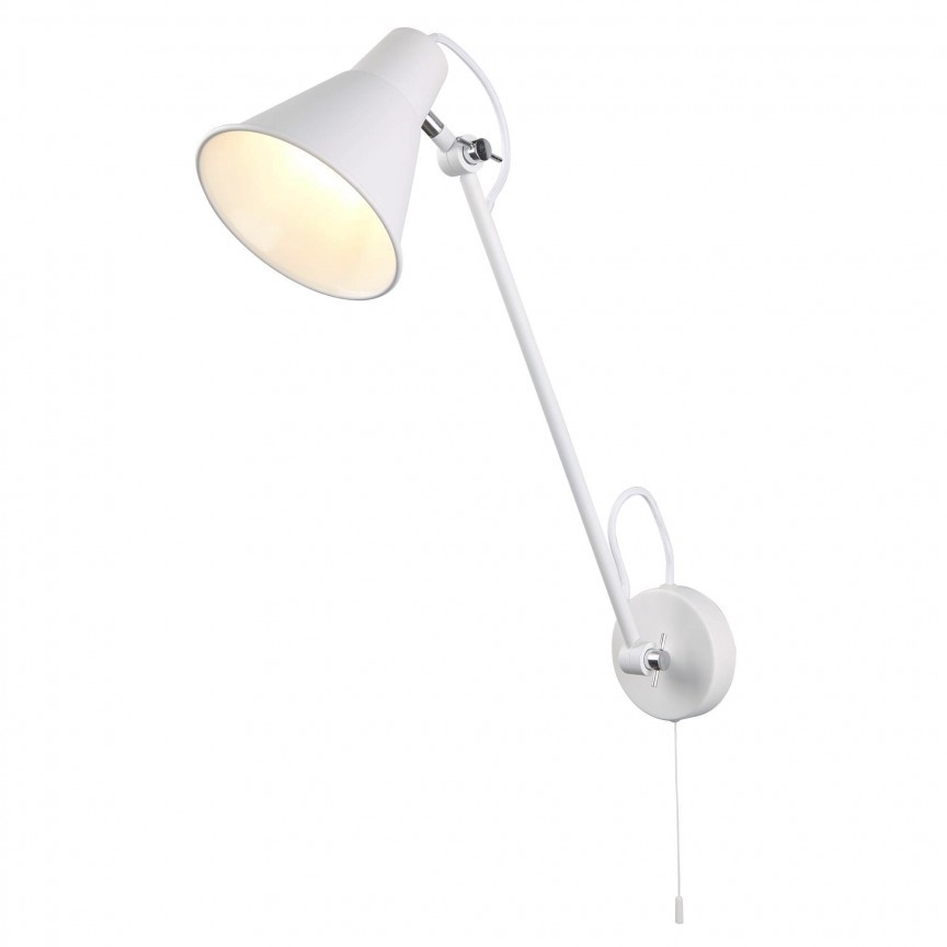 Aplica moderna design retro Triple Joint alb/crom 6302WH SRT