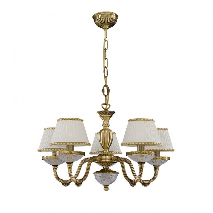 Candelabru din alama 5 brate design italian 6402