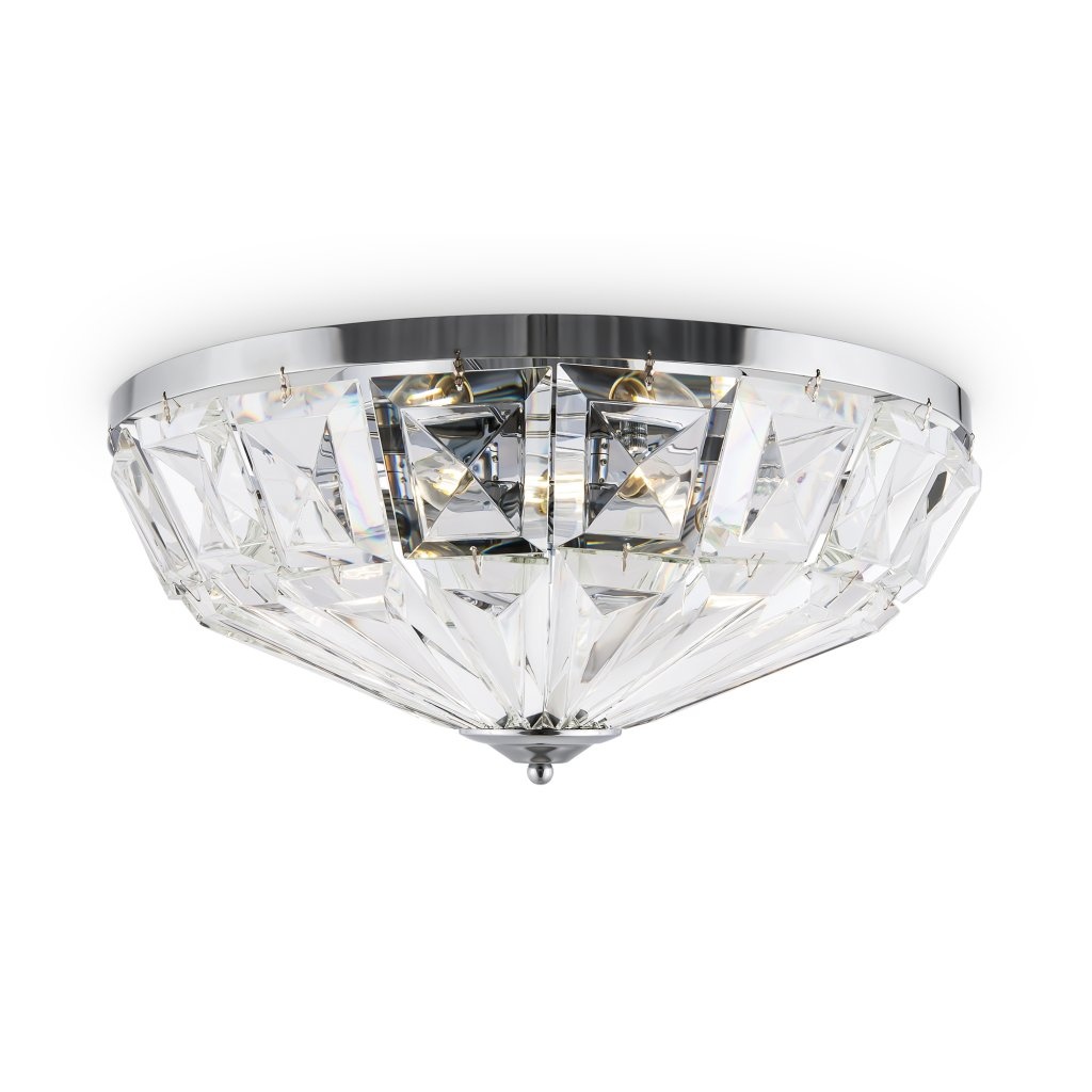 Lustra aplicata design neoclasic Facet crom 48,6cm